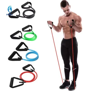 120cm Elastic Band for Fitness Equipment Resistance Bands Yoga Pull Rope Tube Rubber Bands Workout Training Expander Exercise