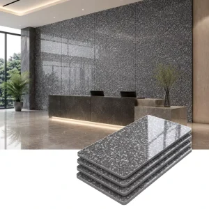 1220x2800mm Bamboo Charcoal Carbon Crystal Wall Panel for Hotel Renovation