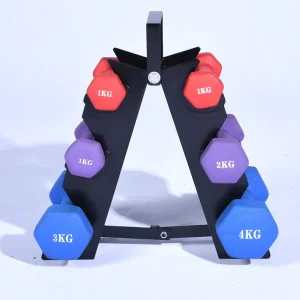 12kg Adjustable Dumbbell Set with Stand and Adjustable Barbell