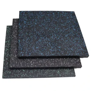 12mm Thick Gym Rubber Tile Shock-Absorbing Anti-Slip Wear-Resistant Roll Floor Mat Soundproof Fitness Flooring