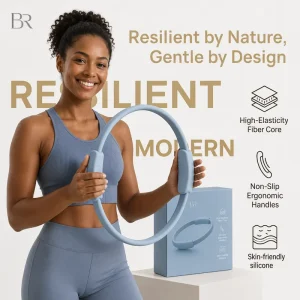 13 Inch Detachable Silicone Pilates Ring Flexible Yoga Equipment for Women Home Workout