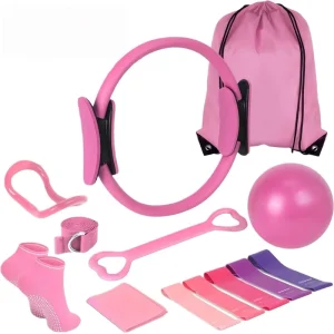 13-Piece Home Fitness Yoga Pilates Equipment Set with Accessories
