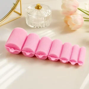 14/12/10/8/6-Piece Sponge Hair Rollers Set No-Heat Sleep-Friendly Foam Curlers for Home Hair Styling