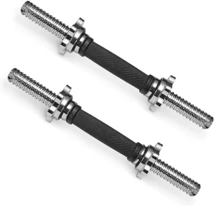 14 Inch Solid Steel Standard Threaded Adjustable Weightlifting Dumbbell Handles Barbell Durable Weight Lifting Equipment