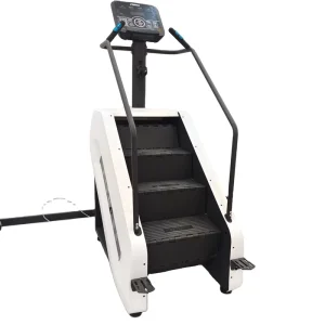 1450*800*2060mm Black Commercial Stair Climbing Machine Steel Construction