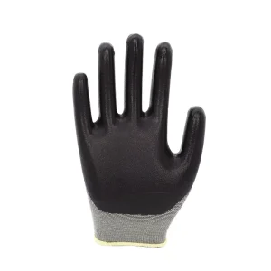 15-Gauge Nylon Spandex Gray Nitrile Foam-Dipped 3/4-Coated Heavy-Duty Garden Work Gloves
