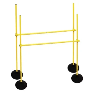 150cm Three-section Combined Sports Agility Poles Foldable Soccer Training Poles for Football Soccer Drills Training Slalom Pole
