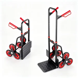 150kg Folding Stair Climber Hand Truck with 6 Wheels