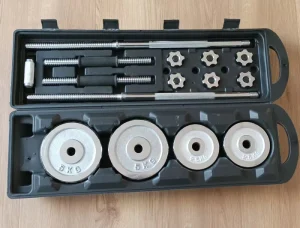 15kg 20kg 30kg 50kg Cast Iron Electroplated Barbell Dumbbell Set with Shell
