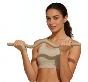 15lb Silicone Iron Barbell Training Weight Beam for Home Exercise Pilates Yoga Accessories