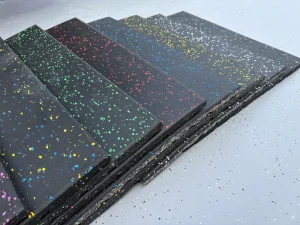 15mm EPDM Rubber Gym Mat Tiles, Protective Flooring for Gyms