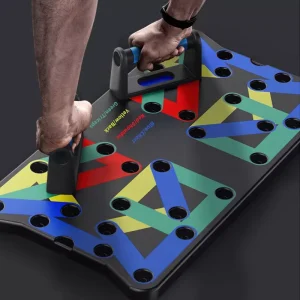 18-Function Adjustable Push-Up Board and Stands for Strength Training