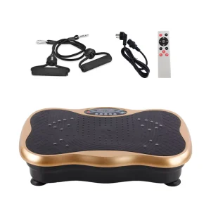 180W Electric Vibrating Plate Foot Lymphatic Vibration Plate Exercise Machine Black