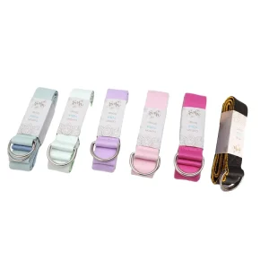 180×3.8CM Dual-Color Iyengar Yoga Stretching Strap Tension Strap Yoga Rope