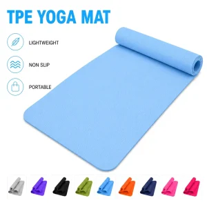 183*61cm TPE Yoga Mat with Custom Thickness and Non-Slip Cushion Pad, Factory