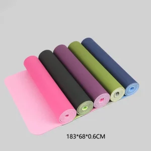 183 x 68 cm Dual-Tone TPE Yoga Mat for Studio