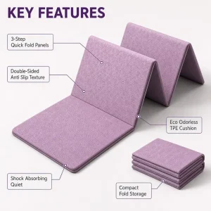 183x68cm 6mm 8mm Eco TPE Travel Fold Yoga Mat