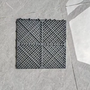 18mm PP Interlocking Car Wash Floor Grating Tiles, Modular Garage Floor Grille for Automotive Care