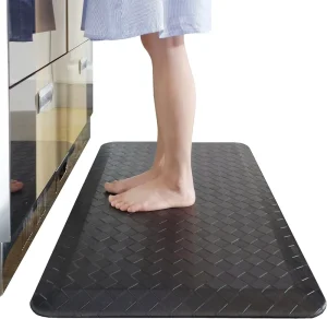 18mm PU Anti-Fatigue Waterproof Non-Slip Kitchen Mat Set, American Style
