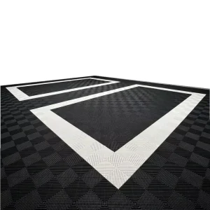 18mm Thickness Modern Plastic DIY Interlock Anti-Slip Click Garage Floor Tiles Indoor Warehouse Park Flooring Mats Car Detailing