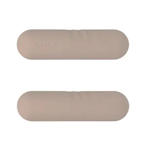 1KG Khaki Rubber and Cast Iron-Coated Dumbbells for Women’s Yoga, Pilates and Strength Training
