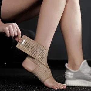 1Piece Ankle Support Brace Compression Elastic Breathable Adjustable Strap for Sports Outdoor Activities Running Men Women