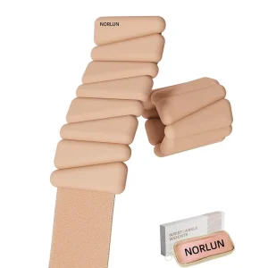 1lb/2lb Pink Silicone Pilates Wrist Ankle Weights Adjustable for Women