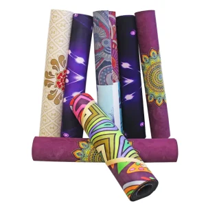 1mm Microfiber Travel Yoga Mat Suede Natural Rubber Lightweight Portable Fitness Custom Logo Supplier