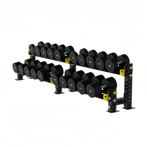 2-3 Tier Compact Dumbbell Rack for Strength Training Weight Storage