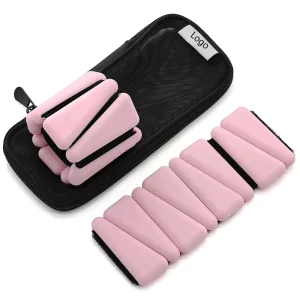 2/4/6 lb Adjustable Silicone and Iron Wrist and Ankle Weights for Yoga, Pilates, and Fitness