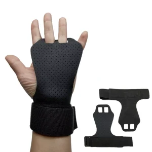 2-Hole Microfiber Gymnastics Hand Grips for Weightlifting Pull-Ups Kettlebells