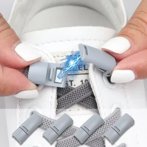 2-Piece Magnetic Buckle Elastic No-Tie Shoelaces for Kids and Adults, Sneakers