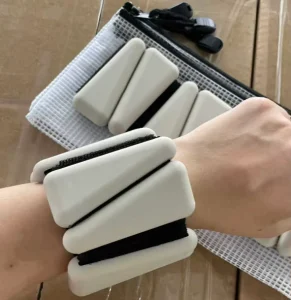 2-Piece Silicone Adjustable Ankle and Wrist Weights, 1 Lb Each