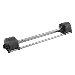 2-in-1 Adjustable Weight Set with Barbell and Weight Plates, Varying Sizes