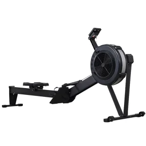 2-in-1 Foldable Iron Air Rower with Adjustable Resistance for Home Gyms
