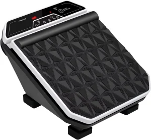 2-in-1 Foot and Calf Massager Vibration Machine with Adjustable Angle Textured Platform for Home
