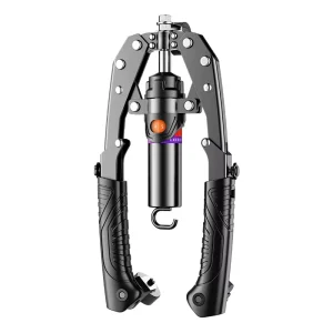 2-in-1 Hydraulic Power Twister 22-440 lb Adjustable Arm Exerciser with Roller Wheel and Hand Grips