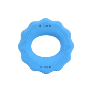 2-in-1 Silicone Hand Grip Ring Strengthener Dual Resistance 10-60LB Finger Exerciser for Rehab Fitness
