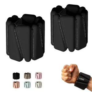 2 lb Adjustable Silicone Ankle and Wrist Weights for Yoga, Pilates, and Fitness
