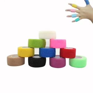 2.5 cm Polyester Self-Adhesive Cohesive Bandage Tape for Football, Fitness, Finger and Wrist Wraps