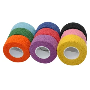 2.5cm Elastic Self-Adhesive Sports Tape for Football, Soccer, Finger, Wrist, Knee and Ankle Support