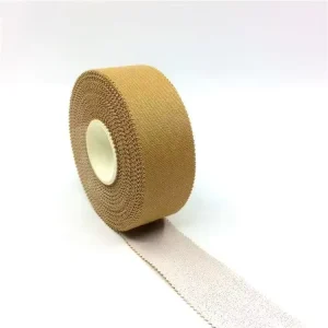 2.5cm x 13.7m Rigid Rayon Waterproof Breathable Hand-Tearable Sports Strapping Tape, CE Certified