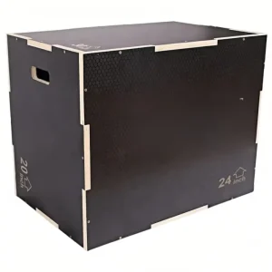 20/24/30 in 3-in-1 Anti-Slip Wooden Plyometric Jump Box Set