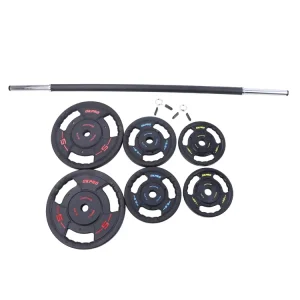 20 kg Black TPU Weightlifting Barbell Set