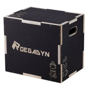 20″ x 24″ x 30″ 3-in-1 Wooden Plyometric Box for Jump Training