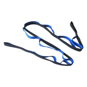 200 cm Cotton Polyester Yoga Stretch Strap with 10 Loops