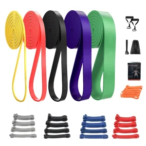 208 cm Exercise Stretch Resistance Bands Set Pull up Assistance Exercise Pull up Band Power Arm Bands