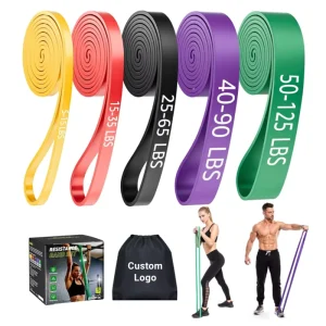 208 cm Fitness Exercise Resistance Bands Set