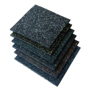 20mm Thick Rubber Gym Flooring Mats Floor Tiles for Home Gyms Weight Areas