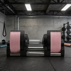 22kg-42kg Adjustable Dumbbells with Rotational Weight Adjustment and Multiple Gears